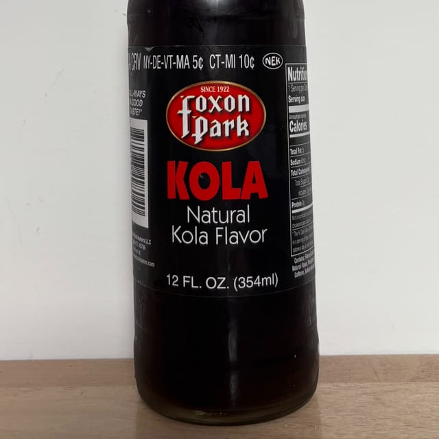 KOLA Soda Foxon Park (OLD FASHIONED SODA).