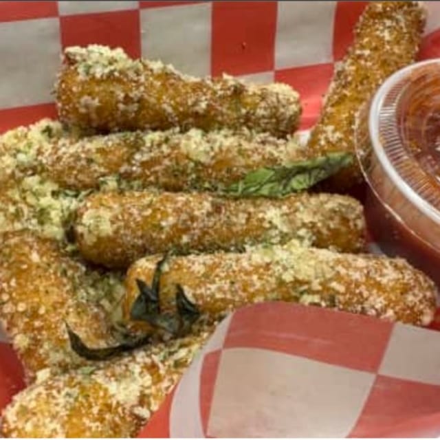 - Mozzarella Sticks (GARLIC PARMESAN).