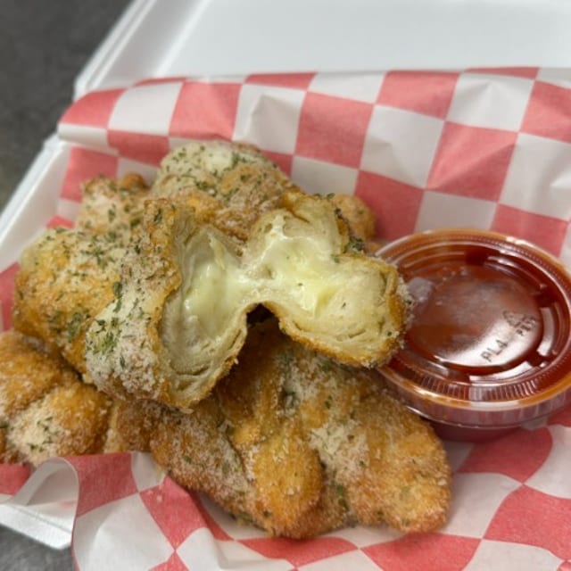 - Garlic Parm Knots (CHEESE FILLED).